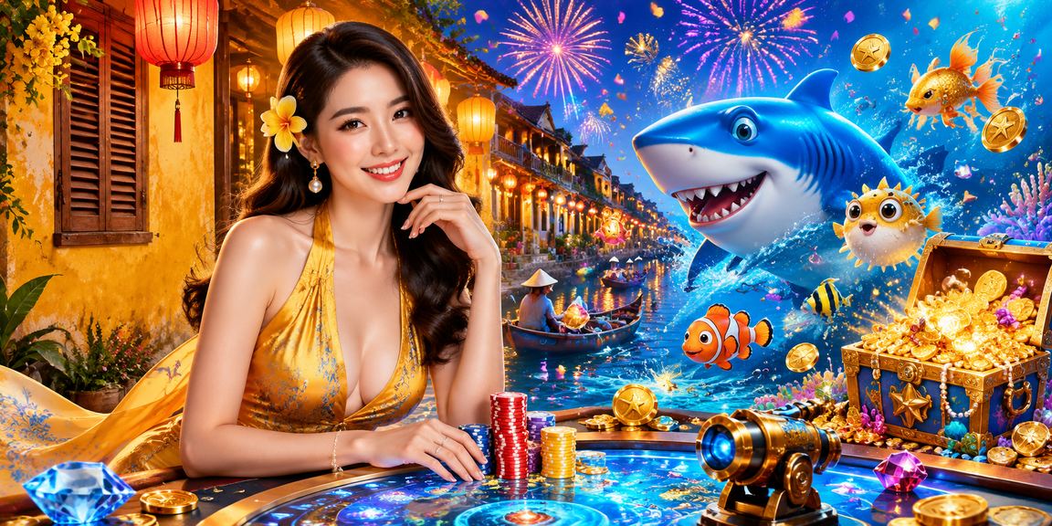 Người dùng Việt Nam trải nghiệm nền tảng cá cược và giải trí casino trong không khí lễ hội Hội An